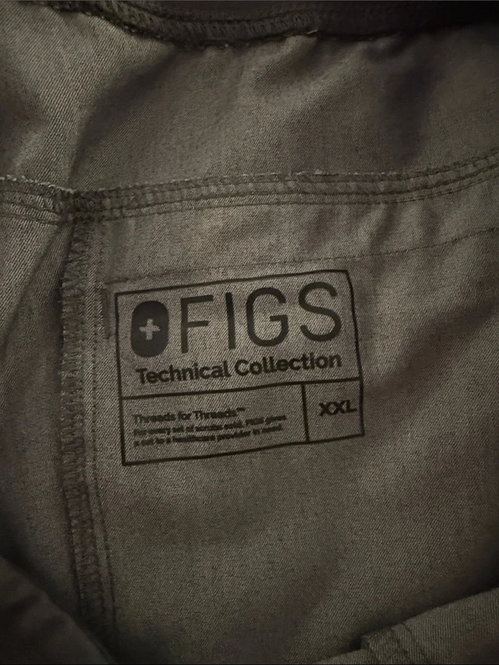 Men's Gray Straight Legged Figs Scrub Pants